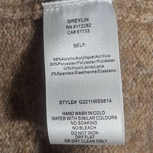 Greylin Women’s Taupe Knit Midi Skirt S – Quiet Luxury Soft Neutral Minimalist - Picture 6 of 11